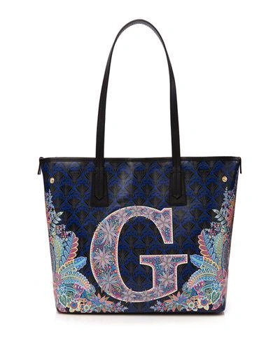 Liberty London Alphabet Iphis-print Tote Bag In Initial G