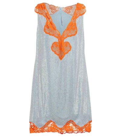 Stella Mccartney Women's Lace-trimmed Crystal-embellished Silk