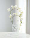 John-richard Collection Reflections Orchid Faux-floral Arrangement In White