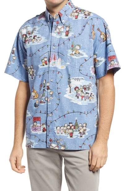 charlie brown dress shirt Peanuts It's the Great Pumpkin!  KUNUFLEX Short Sleeve Shirt