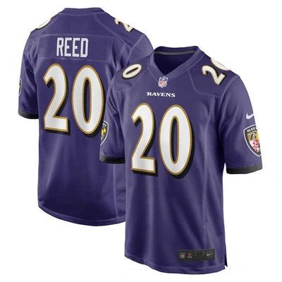 Nike Ed Reed Purple Baltimore Ravens Retired Player Game Jersey