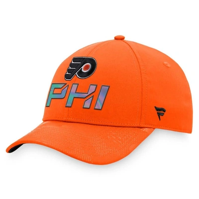 Fanatics Branded Orange Philadelphia Flyers Authentic Pro Team Locker Room Adjustable Hat