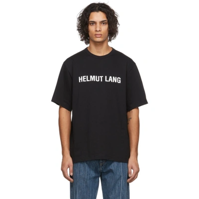 Helmut Lang T-shirt With Logo Print In Black