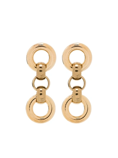 Laura Lombardi Gold Tone Cinzia Chain Earrings