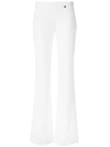 Versace Wide Leg Trousers In White
