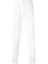 Incotex Plain Chinos In White