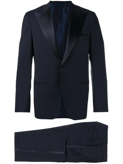 Kiton Single Breasted Suit - Blue