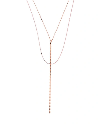 Lana 'nude Blake' Multistrand Drop Necklace In Yellow Gold