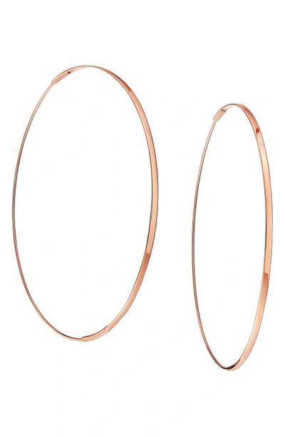 Lana Large Flat Magic Hoop Earrings In Yellow Gold