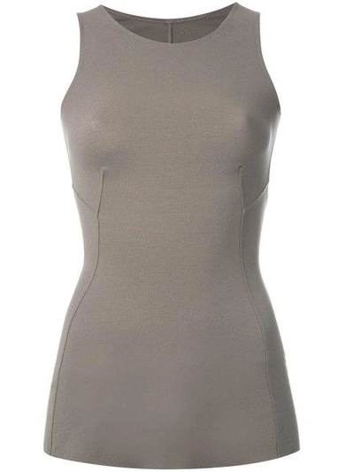 Rick Owens Lilies Fitted Vest Top - Grey