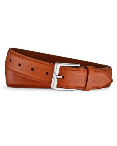 Shinola Men's Brindle Leather Bombe Tab Belt In Bourbon