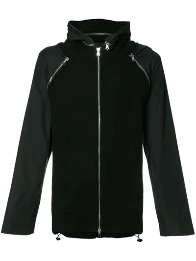 Mostly Heard Rarely Seen Hooded Jacket In Black