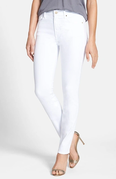 Jen7 By 7 For All Mankind Stretch Crop Skinny Jeans In White