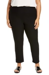 Eileen Fisher High Waist Ankle Slim Pants In Black