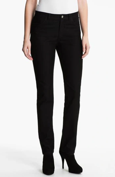 Lafayette 148 Thompson Yarn-dyed Denim Slim-leg Jeans, Plus Size In Nocolor