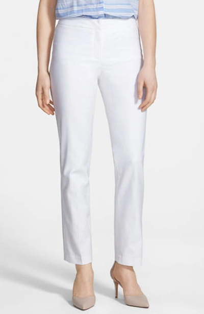 Nic + Zoe Petite Women's Nic+zoe The Perfect Ankle Pants In Paper White
