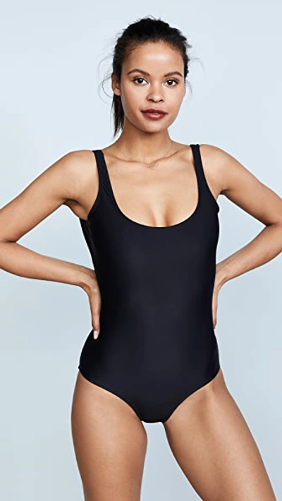 Cover One-piece Upf 50+ Tank Swimsuit, Black