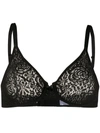 Wacoal Halo Lace Moulded Underwire Bra In Black
