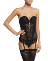 Simone Perele Wish Smooth-cup Plunge Bustier In Black