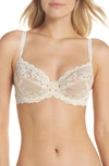 Wacoal Embrace Lace Underwired Bra In Nude,ivory- Nude