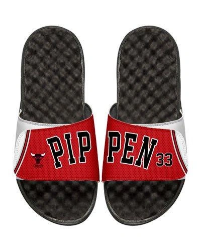 Islide Men's Nba Retro Legends Scottie Pippen #33 Jersey Slide Sandals In White