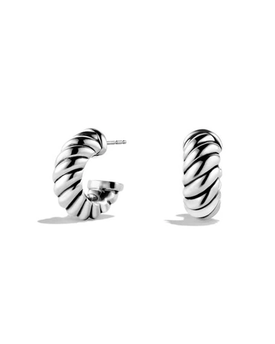 David Yurman Cable Classics Earrings In Silver