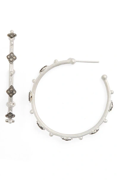 Armenta New World Crivelli Diamond Hoop Earrings