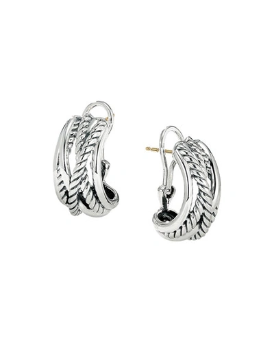 David Yurman Crossover Single Earring In Silver