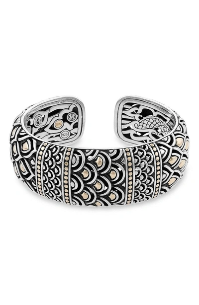 John Hardy Naga Kick Cuff In Silver Gold