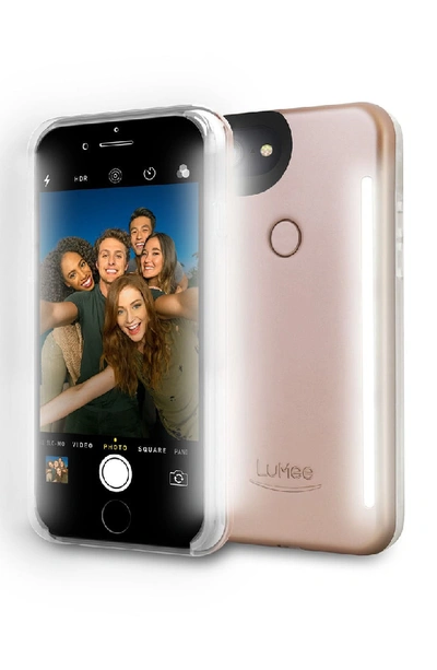 Lumee Iphone&reg; 7 Plus Photo-lighting Duo Case, Matte Rose In Rose Matte