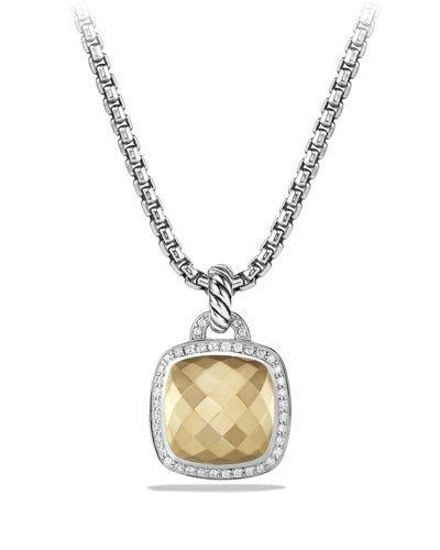 David Yurman Albion Pendant With Faceted 18k Yellow Gold Dome And Diamonds