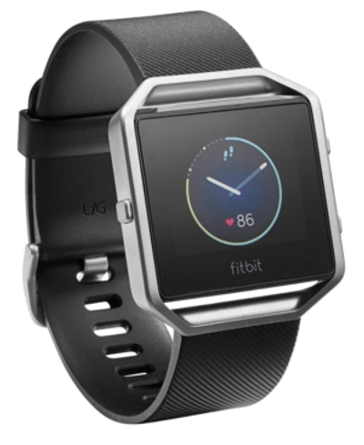 Fitbit Blaze Fitness Tracker Watch In Black Silver