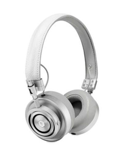 Master & Dynamic Mh40 Over-ear Headphones, White/silvertone