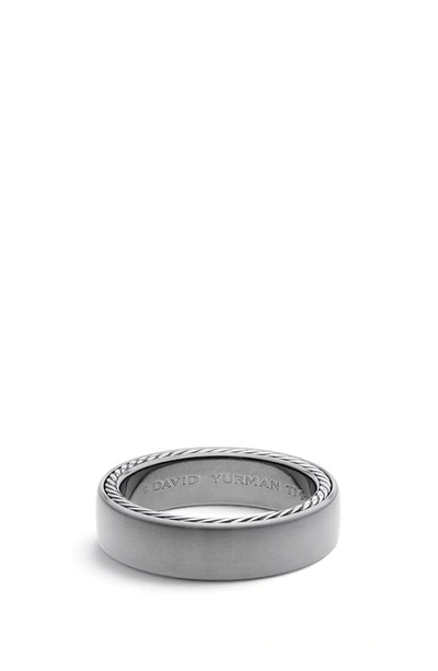 David Yurman Men's Streamline Band Ring In Titanium, 6mm