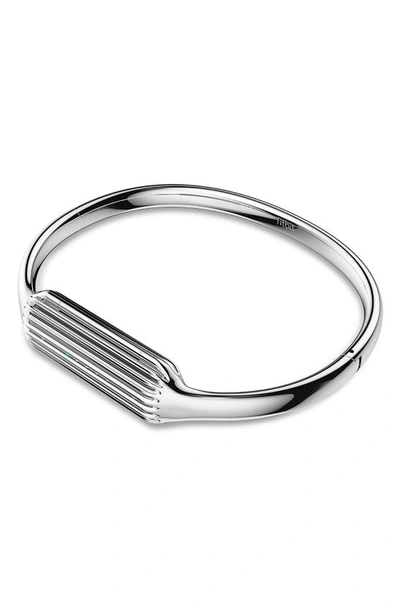 Fitbit Luxe Flex 2 Stainless Steel Accessory Bangle In Silver