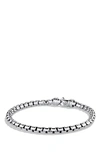 David Yurman Men's Sterling Silver Box Chain Bracelet