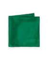 Charvet Silk Pocket Square In Green