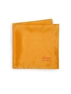 Charvet Men's Silk Pocket Square In Orange