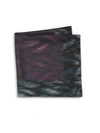 Hook + Albert Mystic Rope Sling Silk Pocket Square In Purple