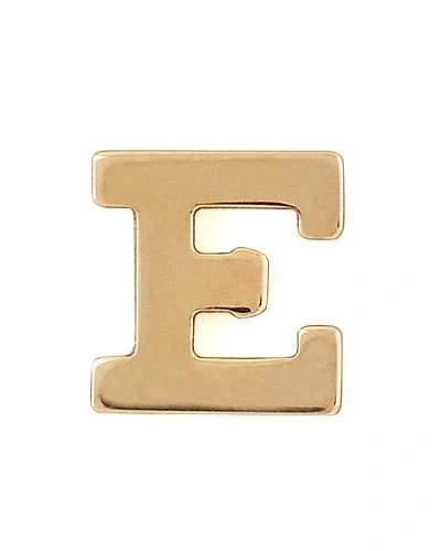 Zoë Chicco 14k Yellow Gold Single Initial Stud Earring