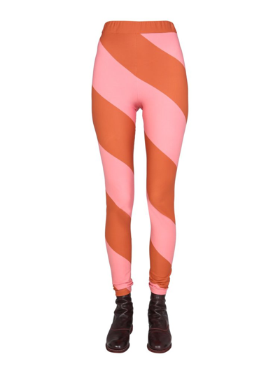 La Doublej "lollipop" Leggings In Rosso