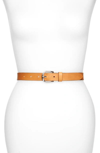 Isabel Marant Zap Leather Belt In Natural