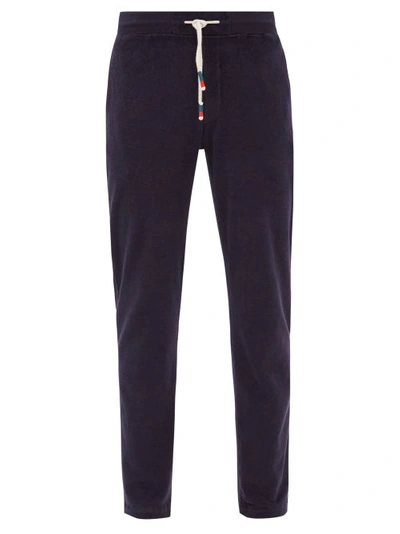 Orlebar Brown Quentin Brushed Terry Sweatpants In Navy