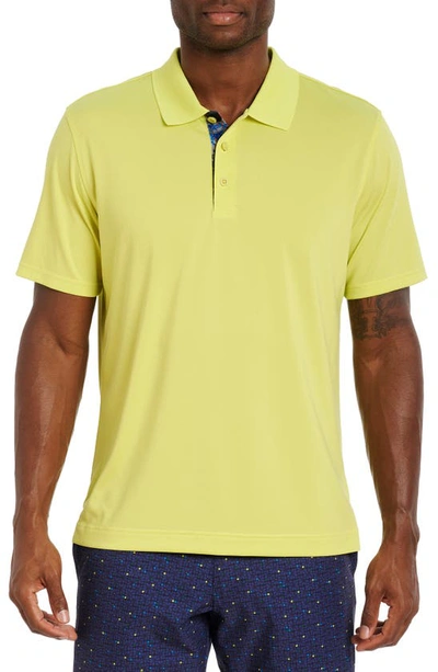 Robert Graham Men's Elbridge Engineered-skull Polo Shirt In Lime