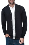 X-ray Cotton V-neck Cardigan Sweater In Black