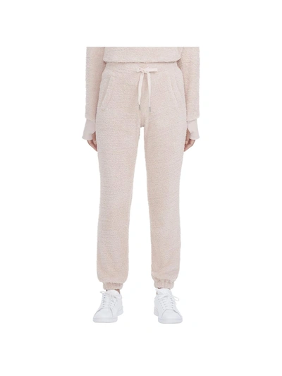 Marc New York Performance Women's Furry Knit Jogger Pants In Beige