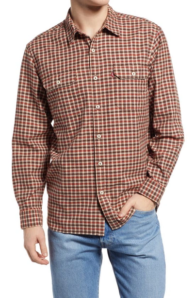 Levi's Jackson Worker Button-up Shirt In Donnie Plaid Sandshell