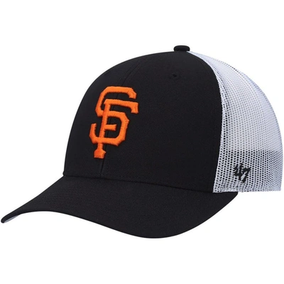 47 ' Black/white San Francisco Giants Primary Logo Trucker Snapback Hat