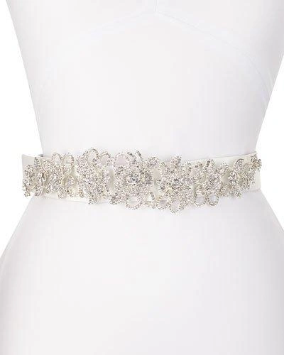 Deborah Drattell Valentine Long-jewel Belt, White