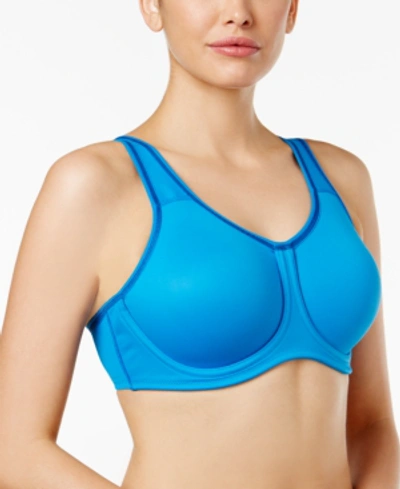 Wacoal Sport High-impact Underwire Bra 855170 In Indigo/navy Peony